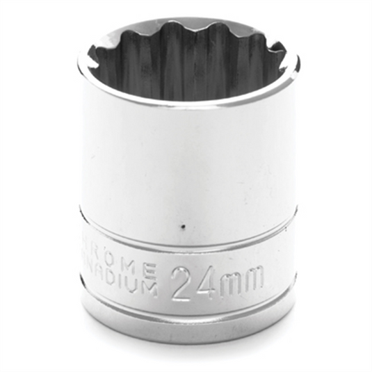 Wilmar Corp. / Performance Tool 1/2"" Dr 12pt Stndrd Skt 24mm