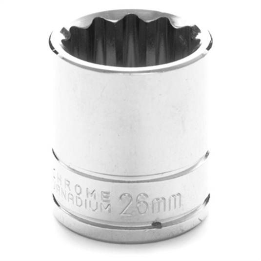 Wilmar Corp. / Performance Tool 1/2"" Dr 12pt Stndrd Skt 26mm