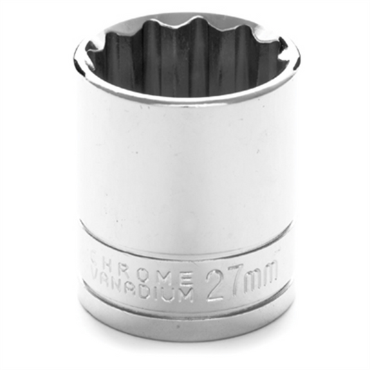 Wilmar Corp. / Performance Tool 1/2"" Dr 12pt Stndrd Skt 27mm