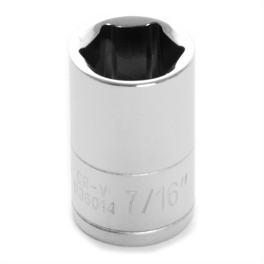 Wilmar Corp. / Performance Tool 1/4'' Dr 6pt Std. Socket 7/16