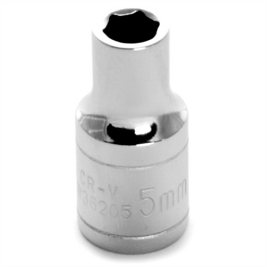 Wilmar Corp. / Performance Tool 1/4'' Dr 6pt Std. Socket 5mm