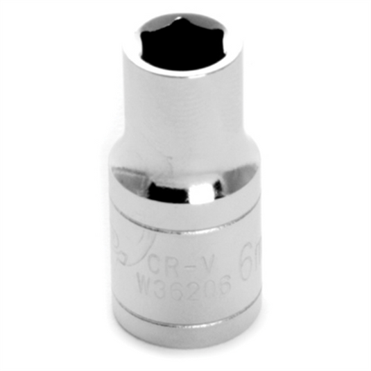Wilmar Corp. / Performance Tool 1/4'' Dr 6pt Std. Socket 6mm