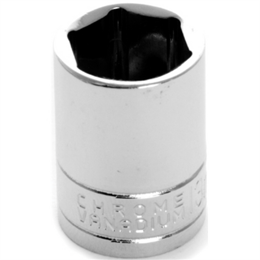 Wilmar Corp. / Performance Tool 1/4"" Dr 6pt Std. Socket 13mm