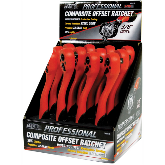 3/8"" DR. OFFSET COMP RATCHET (DISPLAY OF 12)