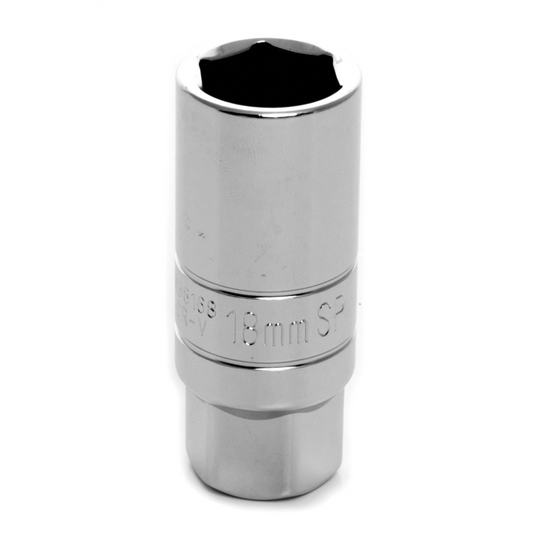 Wilmar Corp. / Performance Tool 3/8"" Dr 18mm Sprk Plg Skt