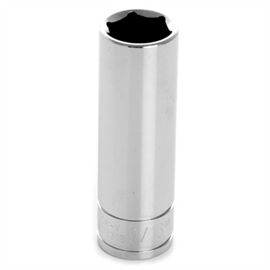 Wilmar Corp. / Performance Tool 3/8'' Dr 6pt Deep Socket 9/16