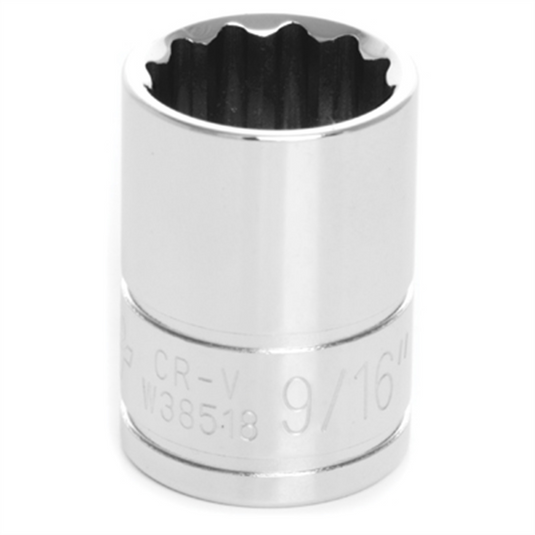 Wilmar Corp. / Performance Tool 3/8"" Dr 12pt Stndrd Sckt 9/16