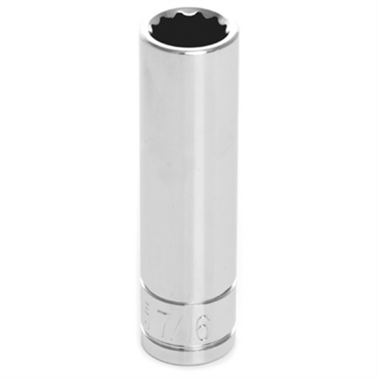 Wilmar Corp. / Performance Tool 3/8"" Dr 12pt Deep Socket 7/16