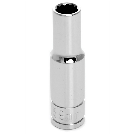 Wilmar Corp. / Performance Tool 3/8"" Dr 12pt Deep Sckt 9mm