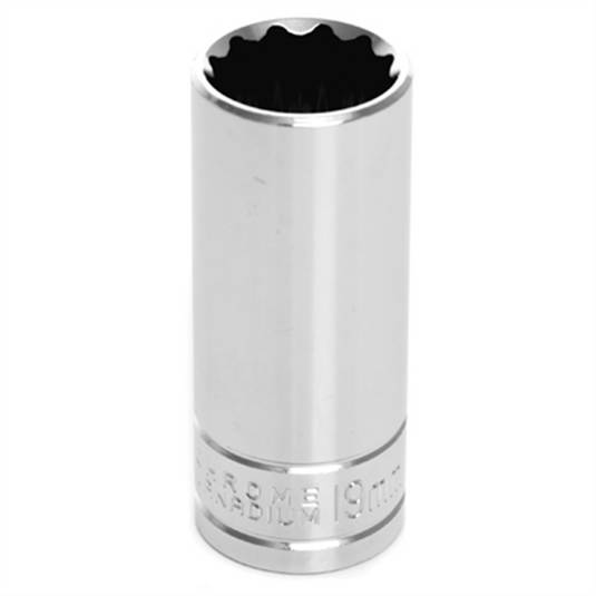 Wilmar Corp. / Performance Tool 3/8"" Dr 12pt Deep Sckt 19mm