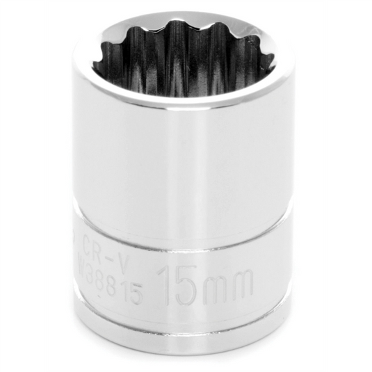 Wilmar Corp. / Performance Tool 3/8"" Dr 12pt Stndrd Sckt 15mm