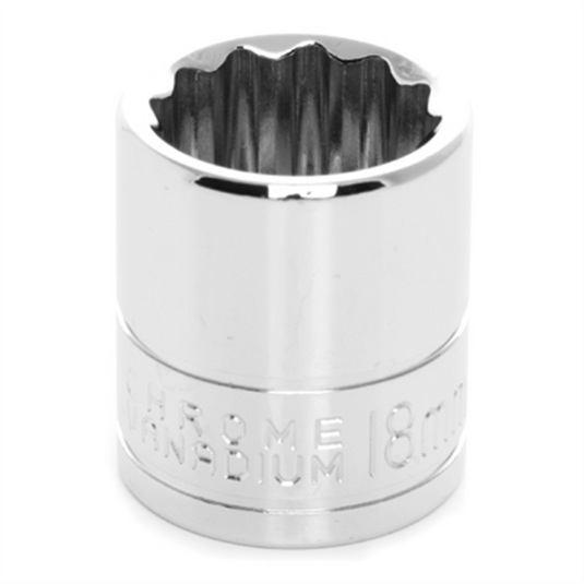 Wilmar Corp. / Performance Tool 3/8"" Dr 12pt Stndrd Sckt 18mm