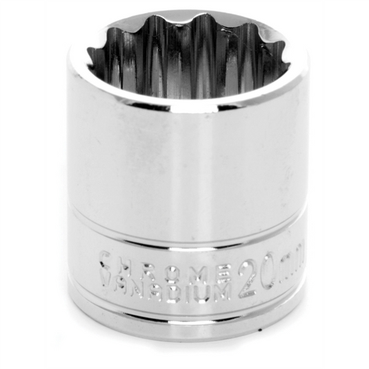 Wilmar Corp. / Performance Tool 3/8"" Dr 12pt Stndrd Sckt 20mm