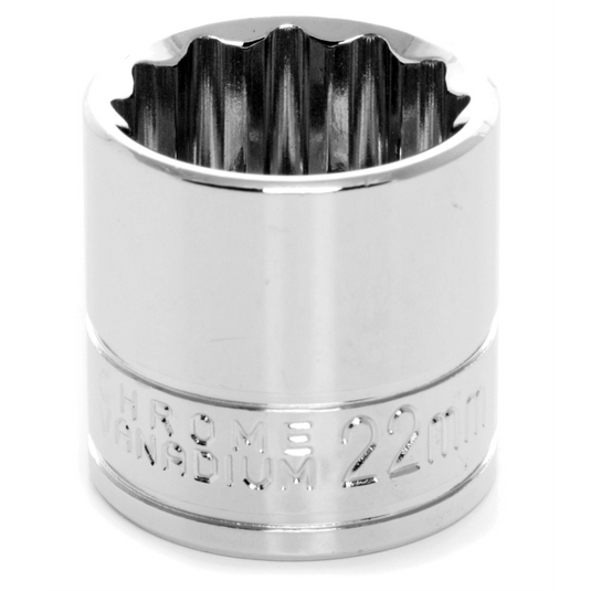 3/8"" Dr 12pt Stndrd Sckt 22mm