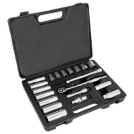 Wilmar Corp. / Performance Tool 3/8 SOCKET SET SHALLOW/DEEP