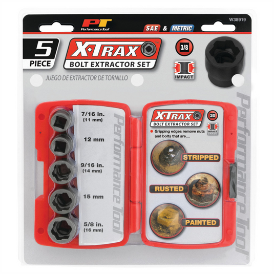 Wilmar Corp. / Performance Tool 5 pc. 3/8"" Dr. Bolt Extractor Set