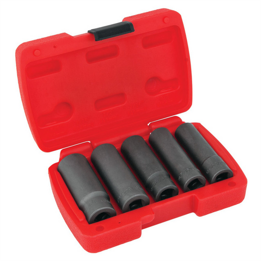Wilmar Corp. / Performance Tool 5 pc. 3/8"" Dr. Deep Bolt Extractor Set