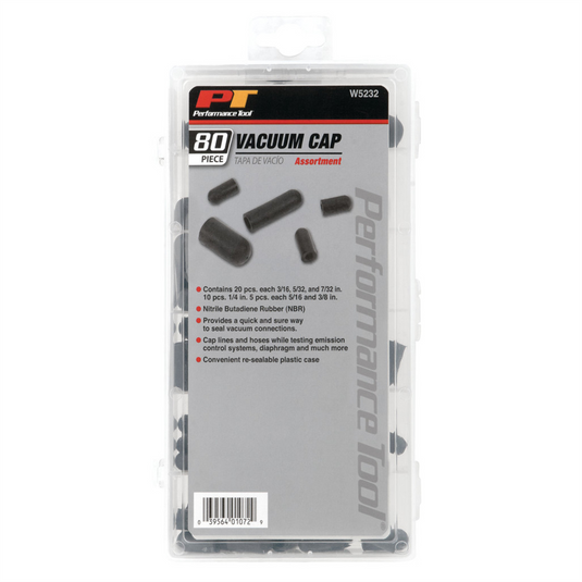 Wilmar Corp. / Performance Tool 80 pc. Vacuum Cap Assortment