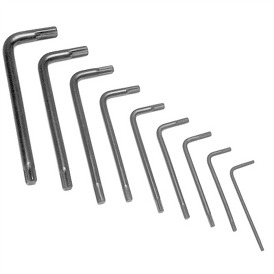 Wilmar Corp. / Performance Tool 9 Pc Star Point ""L"" Wrench Set
