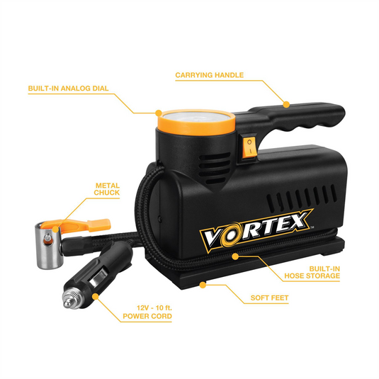 Wilmar Corp. / Performance Tool 12V Compact Tire Inflator with LED Light