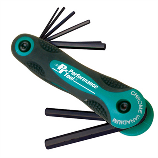 Wilmar Corp. / Performance Tool 8 pc Metric Folding Hex Key Se
