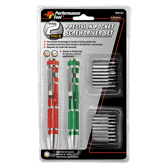 Wilmar Corp. / Performance Tool Precision Pocket Screwdriver 2-Pi