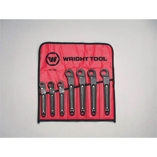 Wright Tool Wrench Set Rat Flare Nut 7Pc