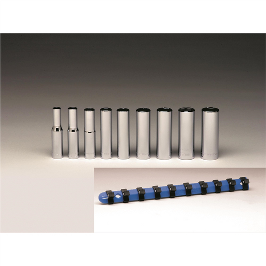 Wright Tool 1/4""Dr 12Pt Dp MMSck Set  9Pc