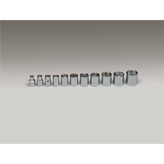 Wright Tool 3/8""Dr 6Pt Std Skt Set  11Pc