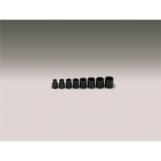 Wright Tool 3/8""Dr 6Pt Std Imp Skt Set 8Pc