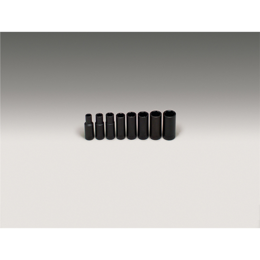 Wright Tool 3/8""Dr 6Pt Dp Imp Skt Set 8Pc