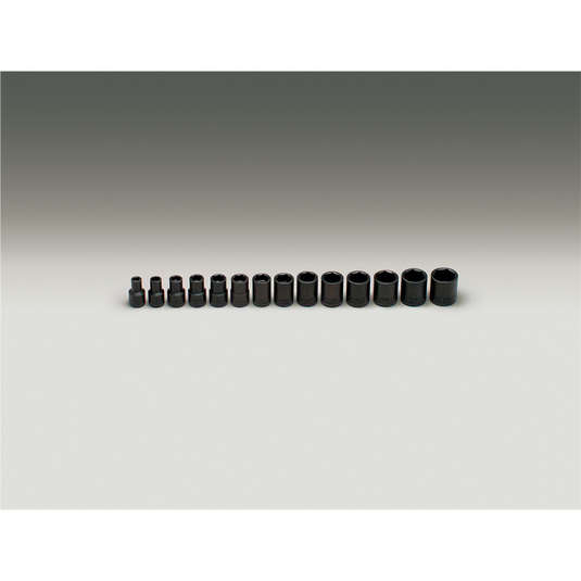 Wright Tool 3/8""Dr 6PtStdImpMM Skt Set 14P