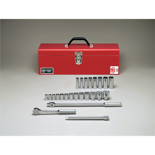 Wright Tool 1/2""Dr 12PtStd&DpSktBx Set 24P