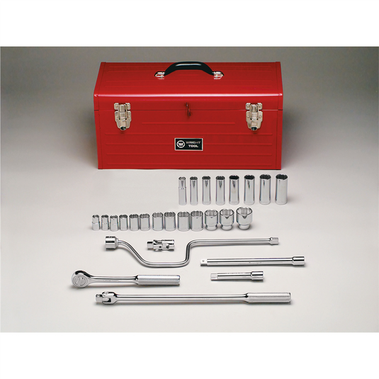 Wright Tool 1/2""Dr 12PtStd&DpSktBx Set 27P