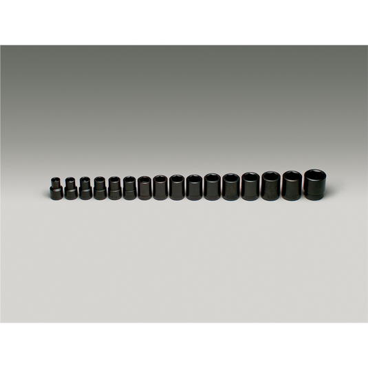 Wright Tool 1/2""Dr 6PtStdMMImp Skt Set 16P