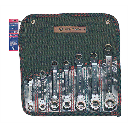 Wright Tool 12Pt RvRat Bx Wr Set Offset7Pc