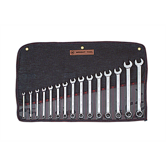 Wright Tool 15pc 12pt. Metric Full Polished Comb Wrench Set