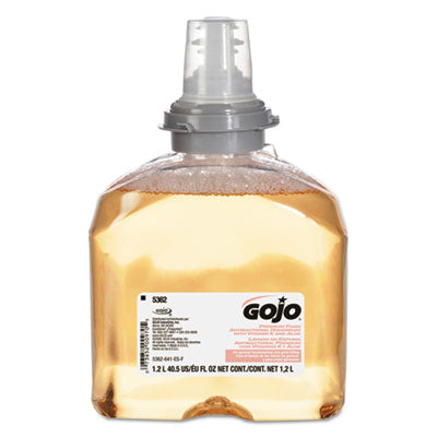 GO-JO INDUSTRIES Premium Foam Antibacterial Hand Wash, Fresh Fruit Scent, 1200mL, 2/Carton