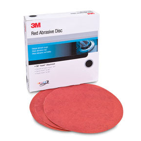 Red Abrasive Hookit™ Disc, 6 in, P320, 50 discs per box
