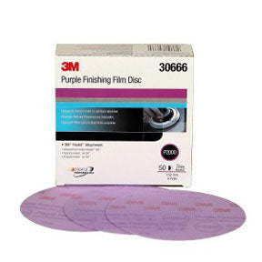 3M Purple Finishing Film Hookit Disc, 6