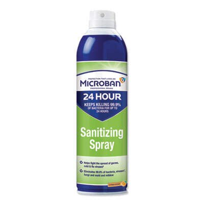 Microban Sanitizing Spray, Citrus, 15 Oz