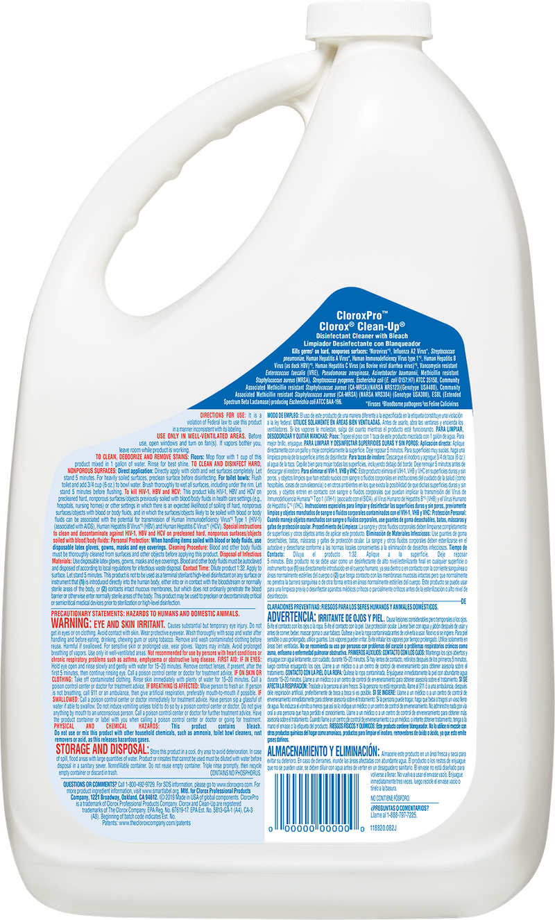 Load image into Gallery viewer, CLOROX CLEAN-UP DISINFECTANT CLEANER 1 Gallon + Free bottle 32oz Spray Bottle
