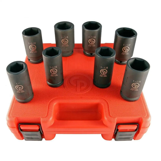 Chicago Pneumatic SS6008D 3/4" DRIVE 8PC SAE DEEP IMPACT SOCKET SET