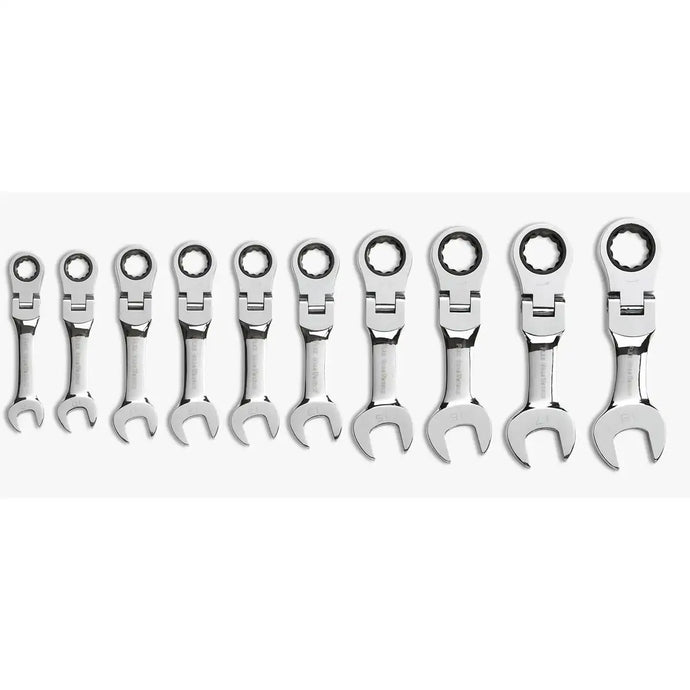 GearWrench STUBBY FLEX GEAR WR. 10PC METRIC