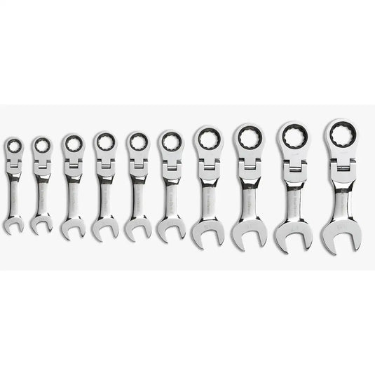 GearWrench STUBBY FLEX GEAR WR. 10PC METRIC