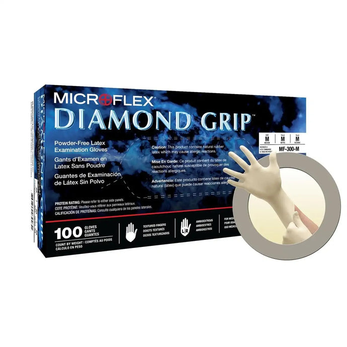 Microflex GLOVE DIAMOND GRIP MF-300 LATEX S