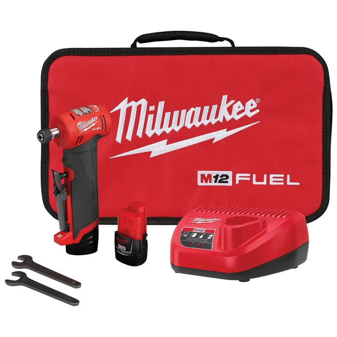 Milwaukee Tool M12 FUEL RIGHT ANGLE DIE GRINDER 2 BATT KIT