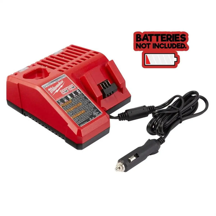 Milwaukee Tool M12 M18 12V/18V LITH-ION MULTIVAGE 12V DC VEHICLE BATT CHARGER ONLY (BATT NOT INCLUDED)