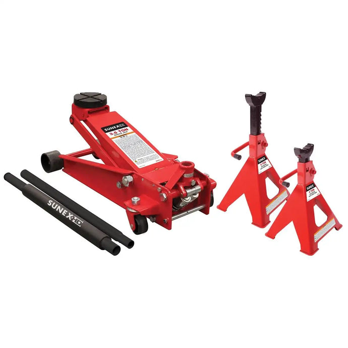 Sunex 3.5 Ton Service Jack with 6 Ton Jack Stands